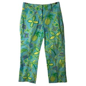 Lilly Pulitzer Tropical High-Rise Capris Size 0